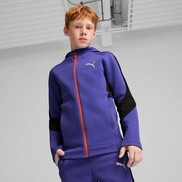 PUMA EVOSTRIPE Hoodie for Big Kids: Komfort og Stil på Sitt Beste! Perfekt for Ungdommen!